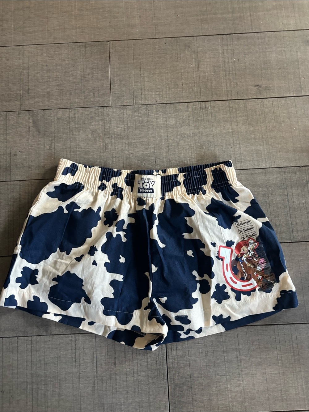 2 for $10- Toy Story Cowboy Print Women's Sleep Shorts - Navy & White
